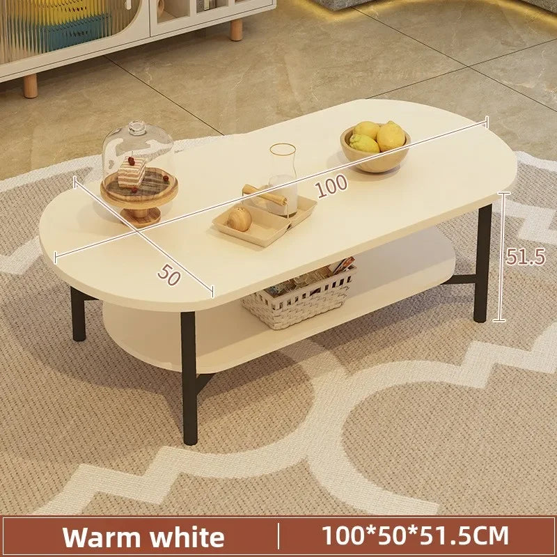 Coffee table small apartment living room household sofa tea table oval table small table