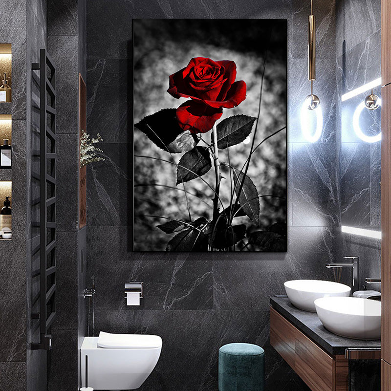 Modern Painting Art Rose Flower Poster Wall Art Picture Canvas Painting